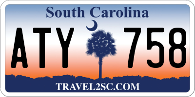 SC license plate ATY758