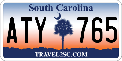 SC license plate ATY765