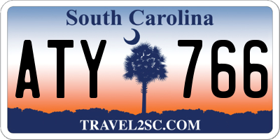 SC license plate ATY766