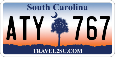 SC license plate ATY767