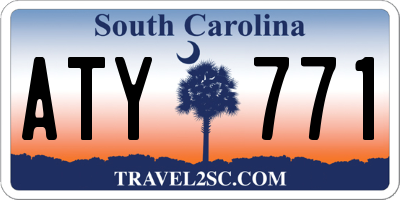 SC license plate ATY771
