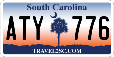 SC license plate ATY776