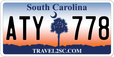 SC license plate ATY778