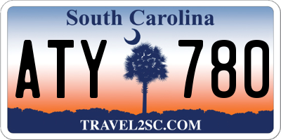 SC license plate ATY780