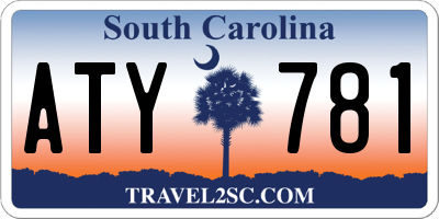 SC license plate ATY781