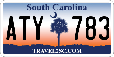 SC license plate ATY783