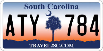 SC license plate ATY784