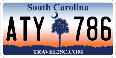 SC license plate ATY786