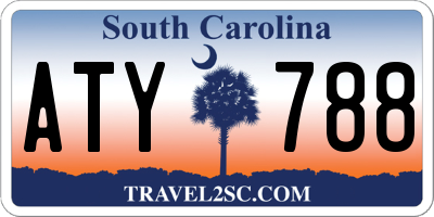 SC license plate ATY788