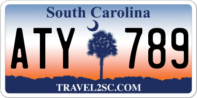 SC license plate ATY789