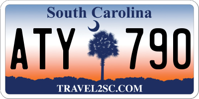 SC license plate ATY790