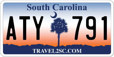 SC license plate ATY791