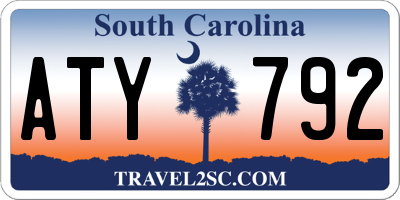 SC license plate ATY792