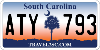 SC license plate ATY793