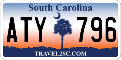 SC license plate ATY796