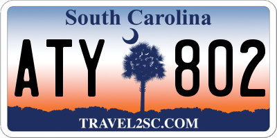 SC license plate ATY802
