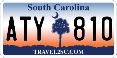 SC license plate ATY810