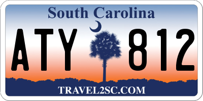 SC license plate ATY812