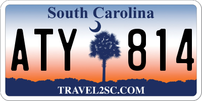 SC license plate ATY814