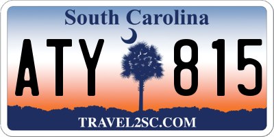 SC license plate ATY815