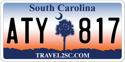 SC license plate ATY817