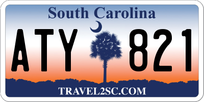 SC license plate ATY821