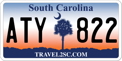 SC license plate ATY822
