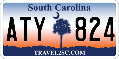 SC license plate ATY824