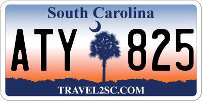 SC license plate ATY825