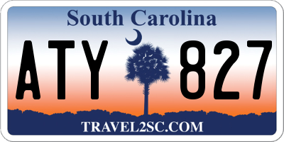 SC license plate ATY827