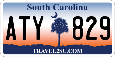 SC license plate ATY829