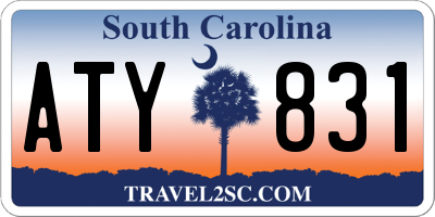SC license plate ATY831