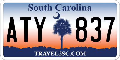SC license plate ATY837