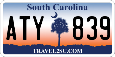 SC license plate ATY839
