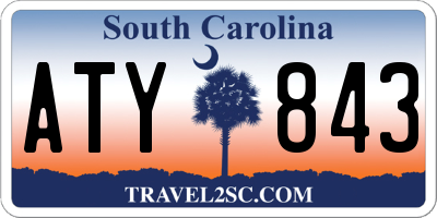 SC license plate ATY843