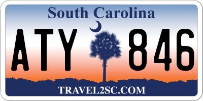 SC license plate ATY846