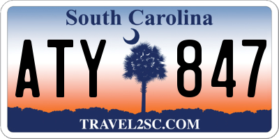 SC license plate ATY847