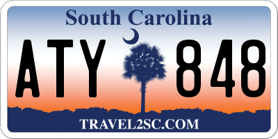 SC license plate ATY848