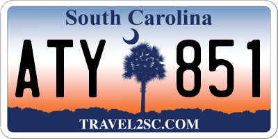 SC license plate ATY851