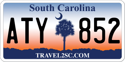 SC license plate ATY852