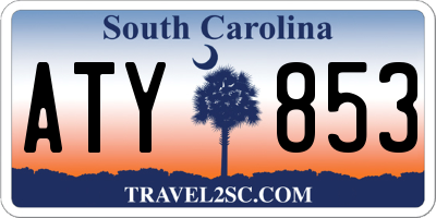 SC license plate ATY853