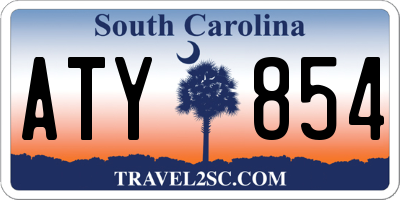 SC license plate ATY854