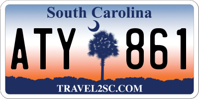 SC license plate ATY861