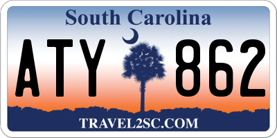 SC license plate ATY862