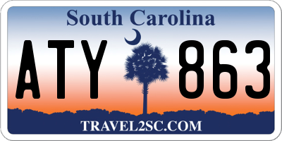 SC license plate ATY863