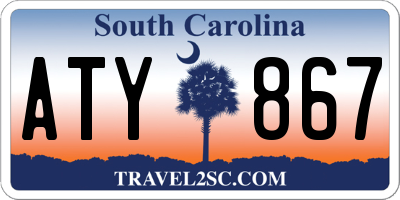 SC license plate ATY867