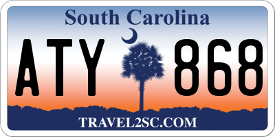 SC license plate ATY868
