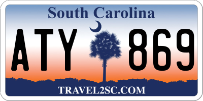 SC license plate ATY869