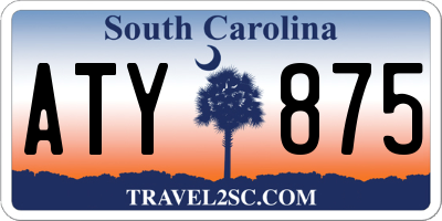 SC license plate ATY875
