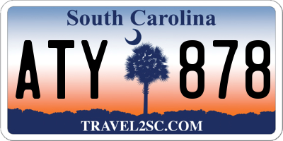 SC license plate ATY878